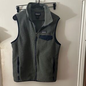 Patagonia Charcoal Fleece Vest for Men
